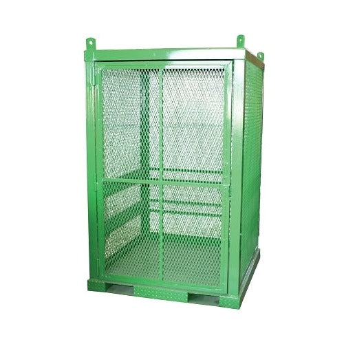 Storage Series Cylinder Cage, Locking Door, (20) Hi-Pressure Cylinders