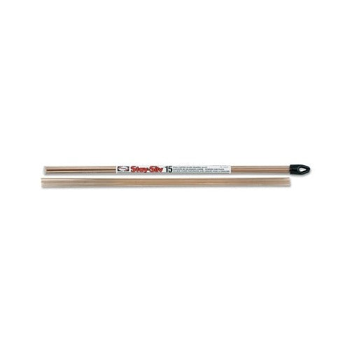 Harris Product Group Stay-Silv 15 flat brazing alloy rods, 0.050x1/8 in x 20 in, 1 lb tube