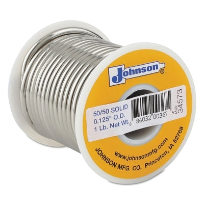 Wire Solders, Spool, Solid Core, 1/8 in dia, 50% Tin/50% Lead
