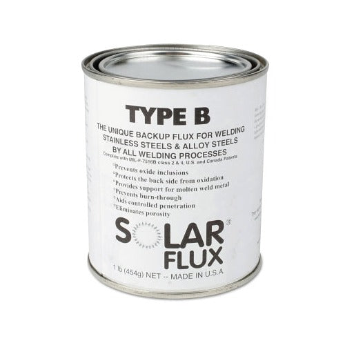Harris Product Group Solar Flux Type B welding flux 1 lb white metal can stainless steel alloy backup flux powder