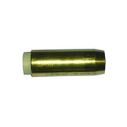 Bernard MIG nozzle 5/8 in bore brass cylindrical slip-on style with white insulator welding supply