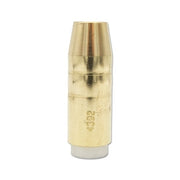 Bernard Elliptical Series 4392 MIG nozzle brass 1/2 in bore cylindrical slip-on design MIG welding nozzle