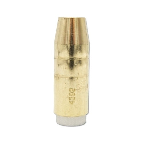 Bernard Elliptical Series 4392 MIG nozzle brass 1/2 in bore cylindrical slip-on design MIG welding nozzle