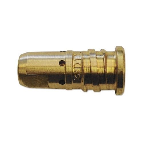 Bernard Quik Tip D118Q gas diffuser brass threaded body with porting holes for Quik Tip MIG welding gas diffuser