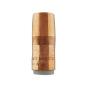 Bernard N-3414C Centerfire nozzle copper 3/4 in bore 1/4 in tip recess knurled grip for BTB series MIG welding nozzle