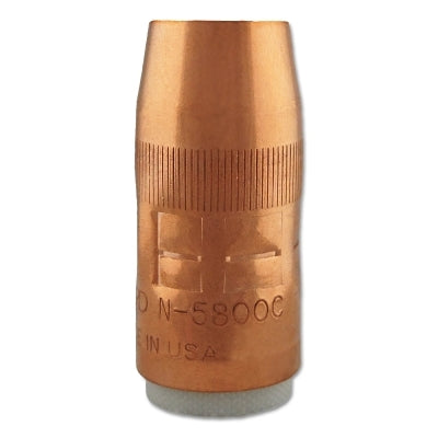 Centerfire MIG Nozzle, Flush, 5/8 in Bore, For T Series Tip, Copper