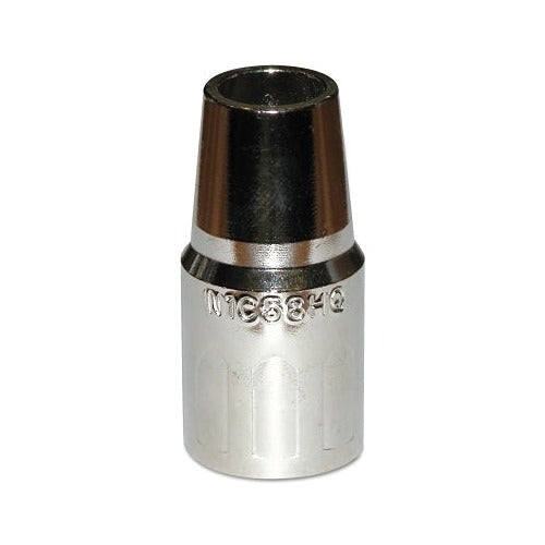 Bernard N1C58HQ Quick Tip MIG nozzle, threaded, 5/8 in bore, heavy duty plated copper, tapered body, Series 1 MIG nozzle