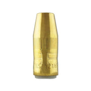 Bernard Centerfire NS-1218B MIG nozzle 1/8 in recess 1/2 in bore brass knurled band for T series welding nozzle