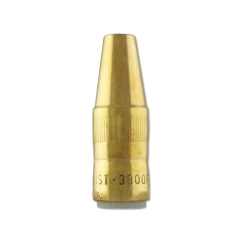 Bernard Centerfire NST-3800B flush MIG nozzle 3/8 in bore brass tapered profile for TT series welding nozzle
