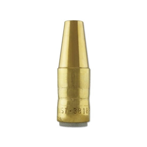Bernard Centerfire MIG nozzle brass 1/8 in recess 3/8 in bore tapered for TT series tip MIG nozzle