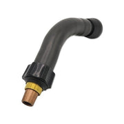 Bernard QT MIG flex neck, 6 in, 180-degree bend, black polymer body, brass threaded base, replacement MIG gun neck