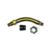 Bernard QT3-45 Q-Gun body tube 45-degree brass curved tube 5.1 in with diffuser and nut 300/400A MIG gun body tube