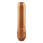 Centerfire MIG Contact Tip, 0.035 in Wire, T Series, Non-Threaded/Tapered Base