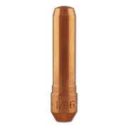 Centerfire MIG Contact Tip, 1/16 in Wire, T Series, Non-Threaded/Tapered Base