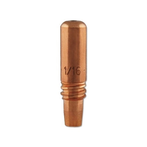 Bernard Quik Tip T1116 MIG contact tip 1/16 in bore copper threaded push-button contact tip