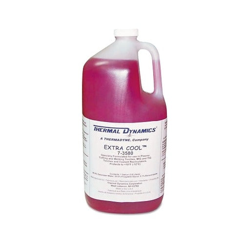 Thermal Dynamics Extra Cool 7-3580 torch coolant 1-gallon jug, pink liquid for plasma cutting MIG TIG welding coolant