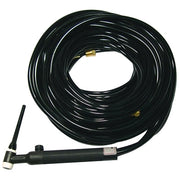 WP-18V Water Cooled Tig Torch Kit, Angled Head, 1 3/8 in, 25 ft Cable