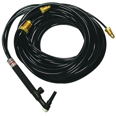 WP-20V Water Cooled Tig Torch Kit, Angled Head, 3/4 in Handle, 25 ft Cable