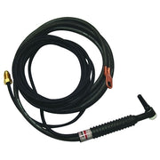 WP-9-25-R Air Cooled Tig Torch Kit, Angled Head, 3/4 in Handle, 25 ft Cable