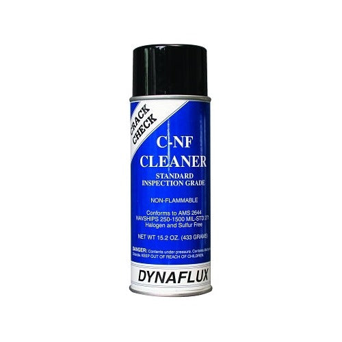 Dynaflux Crack Check C-NF cleaner non-flammable inspection grade 15.2 oz aerosol MIL-spec dye penetrant cleaner