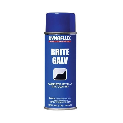 Dynaflux Brite Galv aluminized metallic zinc coating 16 oz blue aerosol spray can galvanizing compound