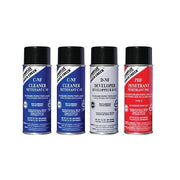 Dynaflux DF315 visible red-dye penetrant test kit standard grade four aerosol cans cleaner developer penetrant