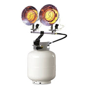 Portable Propane Radiant Heaters, 20000 Btu/h, 15 h