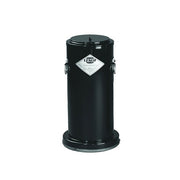 Lenco welding rod oven 50 lb, cylindrical black steel, 120/230 V, removable divider, latch-lid closure