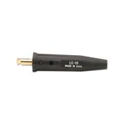 Lenco LC-10 male cable connector single oval black 4 to 1/0 capacity point screw connection brass pin