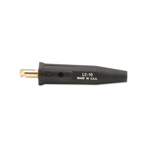 Lenco LC-10 male cable connector single oval black 4 to 1/0 capacity point screw connection brass pin