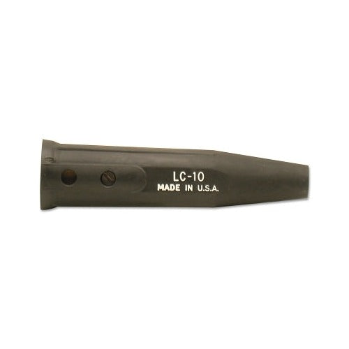 Lenco LC-10 female cable connector single oval black 1/0-4/0 capacity thru-point screw connection