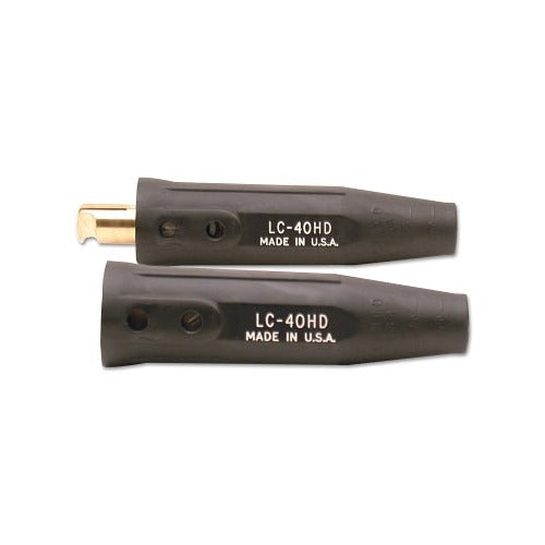 Lenco LC-40HD cable connector 3/0-4/0 AWG double oval-point screw red insulated pair shown