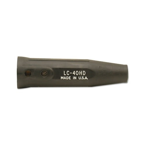 Lenco LC-40HD female cable connector double oval-point screw 3/0-4/0 cap black rubber housing