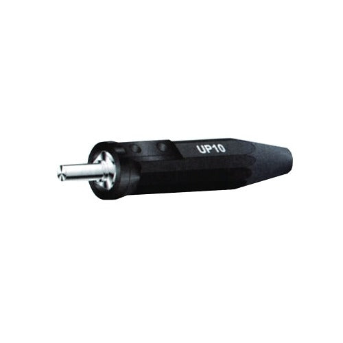 Machine Plug, UP-10, Single Oval-Point Screw Connection, 4 to 1/0 Cable Cap, Black