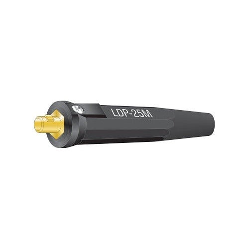 Lenco UP-10 machine plug single oval-point screw 1/0-4 cap red insulated brass pin connector