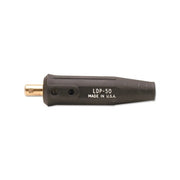 International Dinse Machine Plug, Single Oval Point Screw Connection, Male
