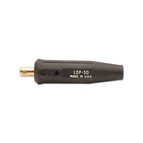 International Dinse Machine Plug, Single Oval Point Screw Connection, Male