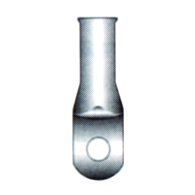 Cable Lug, 21/64 in Stud Hole, 0.334 in  Barrel, 2 to 6 Cable Cap,