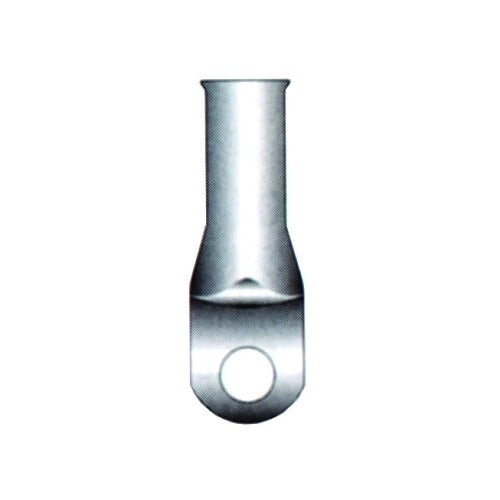 Lenco cable lug 1-2 AWG copper tubing barrel-style silver compression lug with round stud hole, welding cable connector