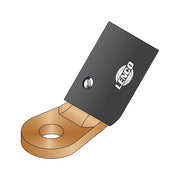 Lenco angle connector terminal copper lug black steel angle bracket single bolt hole welding cable connector terminal