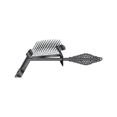Drop-Forged Chipping Hammer, 11-1/4 in OAL, 18 oz Head, Chisel and Brush, Steel Handle