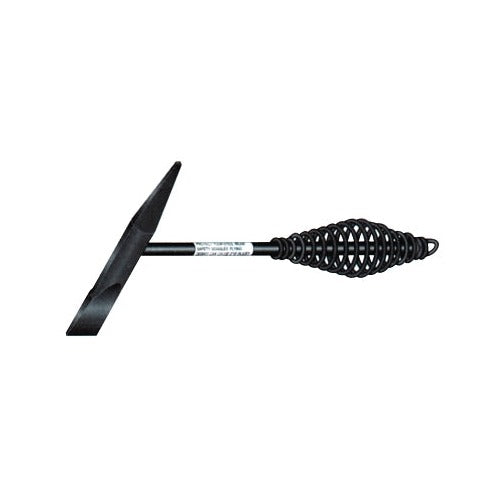 Lenco LH-2 spring handle chipping hammer 10 in, 16 oz chisel head, black steel with coil spring grip, slag chipping hammer
