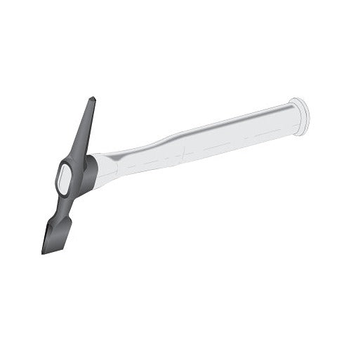 Lenco chipping hammer 12 in OAL 16 oz chisel and pick head thermoplastic handle weld spatter chipping hammer