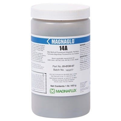 Magnaglo 14A Wet Method Fluorescent Magnetic Particle, 1 lb Container, Brown