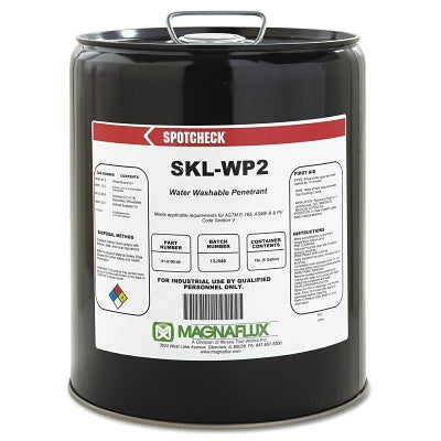 Spotcheck SKL-WP2 Water Washable Penetrants, 5 gal, Pail