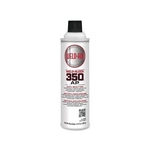 Weld-Aid Weld-Kleen 350 AP anti-spatter aerosol, 16 oz white and red can, 13.75 wt oz, MIG welding spatter release