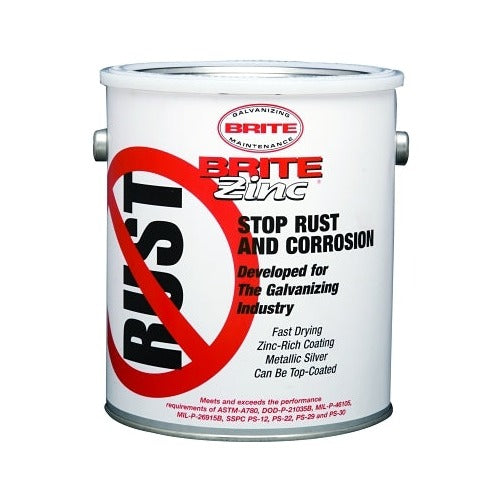 Brite Zinc galvanizing compound 1 gal white metal pail zinc-rich rust and corrosion inhibitor galvanizing compound