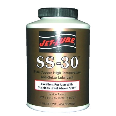 SS-30 Extreme Anti-Seize and Thread Lubricant, 1 lb, Brushtop Can