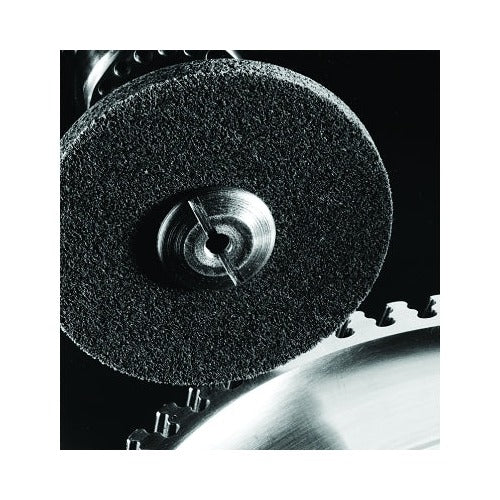 Scotch-Brite cut and polish unitized disc 3 in x 1/4 in aluminum oxide 18100 rpm dark gray non-woven abrasive disc