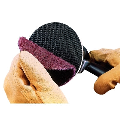 Surface Conditioning Disc, 4-1/2 in, Hook & Loop, Medium, Aluminum Oxide, 13000rpm, Maroon